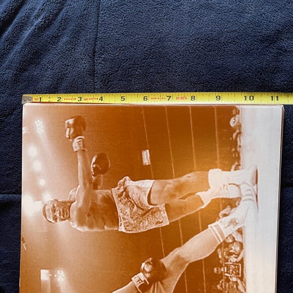 Mohamed Ali Boxing Champion Sepia Photograph 14" x 11" Poster Joe Frazier 1971 - Picture 3 of 3